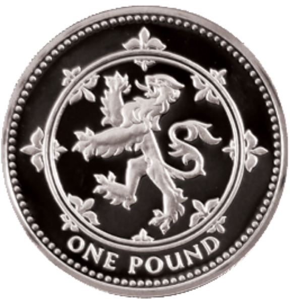 Picture of Elizabeth II, £1 (Scottish Pound) 1999 Proof Sterling Silver
