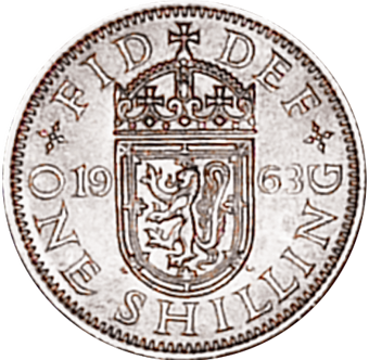 Picture of Elizabeth II, Shilling (Scottish) 1963 Brilliant Unc