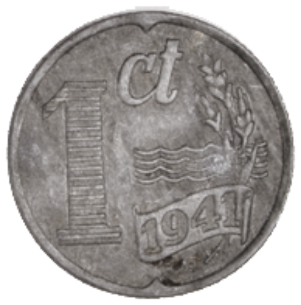 Picture of Netherlands, Dutch World War II 3 Coin Type Set