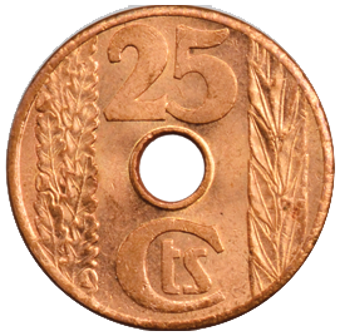 Picture of Spain, 25 Centimos Civil War
