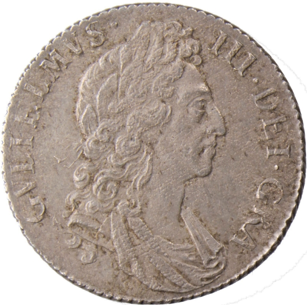 William_III_Shilling_Brilliant_Uncirculated_obv