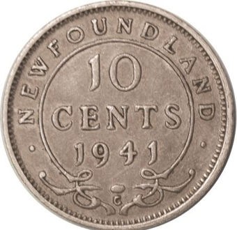 Picture of Canada, Newfoundland, George VI 10 Cents