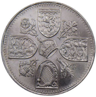 Picture of Elizabeth II, Roll of 20 1953 Crowns Extremely Fine