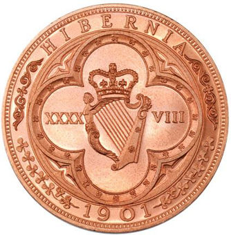 Picture of Ireland, Edward VII Copper Crowned