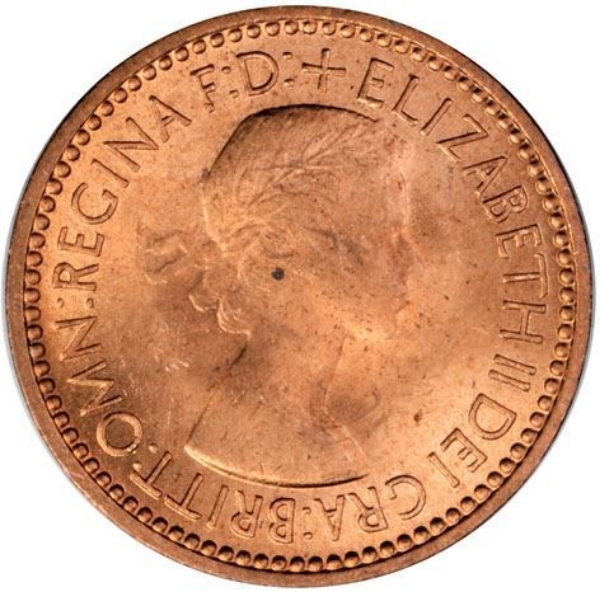 Picture of Elizabeth II, Farthing 1953 Brilliant Unc