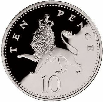 Picture of Elizabeth II, 10 Pence 1996 Proof Sterling Silver