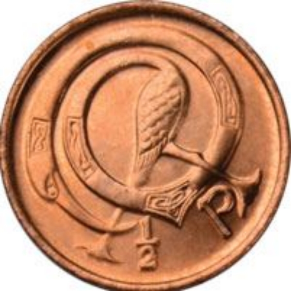 Picture of Ireland, 1/2 Pence 1982 BU