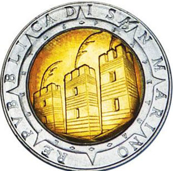 Picture of San Marino, 500 Lire 1992