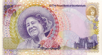 Picture of Royal Bank Scotland £20 Queen Mother P361 Unc