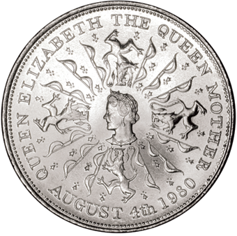 Picture of Queen Mother's 80th Crown & FDC