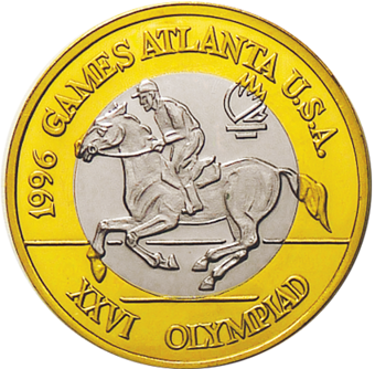 Picture of Romania, Pattern Equestrian Olympics Copper Piedfort