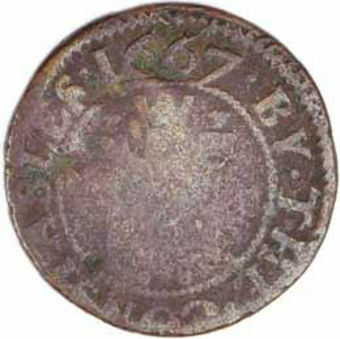 Picture of Token 17th Cent Taunton VG-F