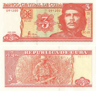 Cuba 3 Pesos 2006 P127 Unc