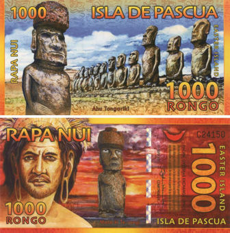 Easter Island 1000 Rongo 2011 Plastic Unc