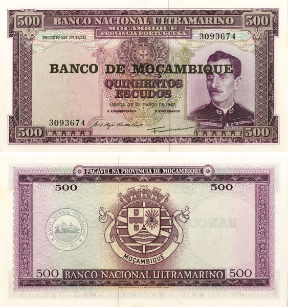 Mozambique 500 Escudos P118 Unc
