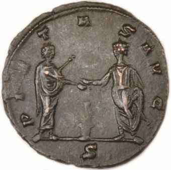 Aurelian Billon Antoninianus _rev