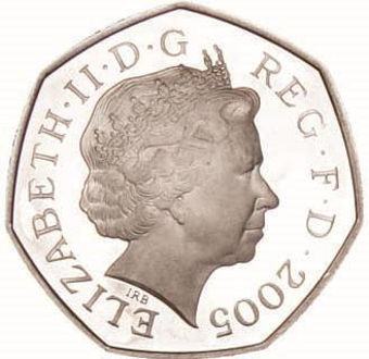 50 Pence Dictionary 2005 Silver Proof_obv