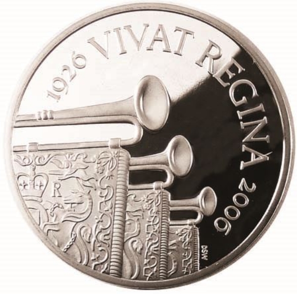 2006 Queen's 80th £5 Silver Proof_rev