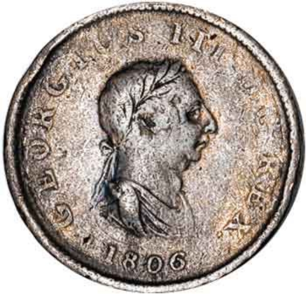 Picture of George III, Halfpenny, 1806/7 Very Good