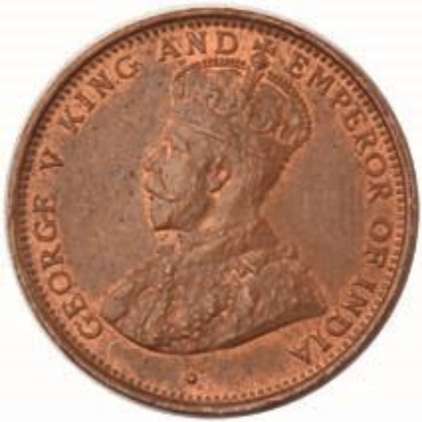 Picture of Ceylon, Pair of George V 1/2c, 1926