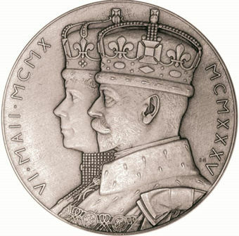 Picture of George V, 1935 Large Silver Medal Uncirculated