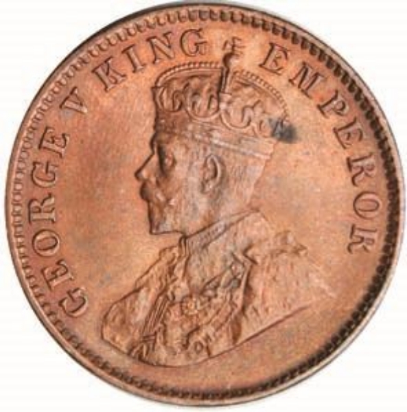 Picture of India George V 1/4 Anna 1936 BU