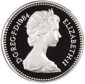 Picture of Elizabeth II, 1984-87 Piedfort Pound Set