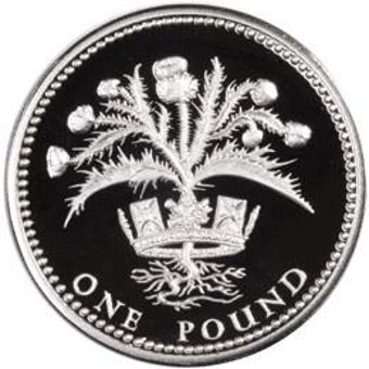 Picture of Elizabeth II, 1984-87 Piedfort Pound Set