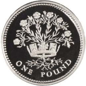 Picture of Elizabeth II, 1984-87 Piedfort Pound Set