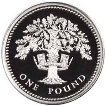 Picture of Elizabeth II, 1984-87 Piedfort Pound Set