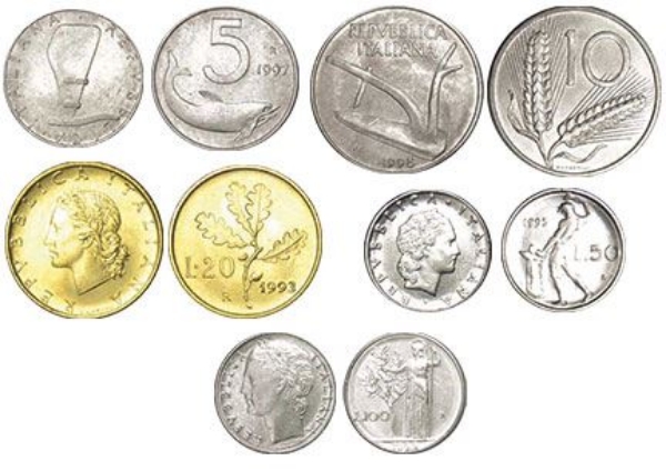 Picture of Italy Set of 5 pre-Euro Coins