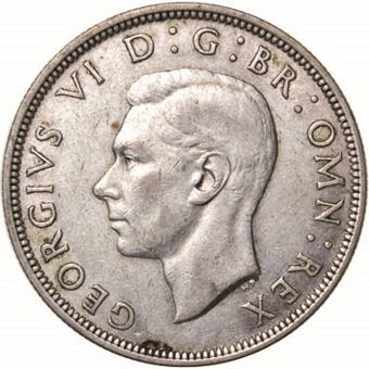 Picture of George VI, WWII Halfcrown Collection