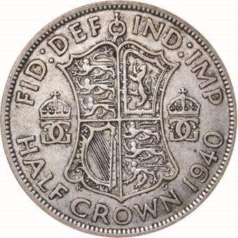 Picture of George VI, WWII Halfcrown Collection
