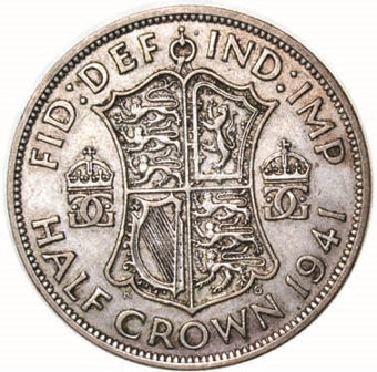 Picture of George VI, WWII Halfcrown Collection
