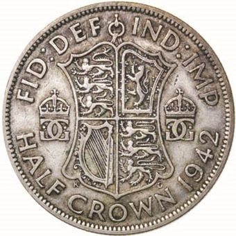 Picture of George VI, WWII Halfcrown Collection