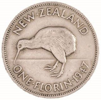 Picture of New Zealand, 1947 Type Set Circulated