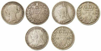 Picture of Victoria, Silver Threepence Type Set