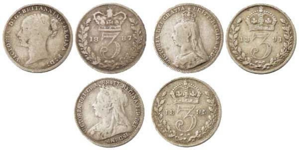 Picture of Victoria, Silver Threepence Type Set
