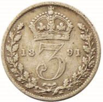 Picture of Victoria, Silver Threepence Type Set
