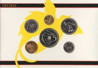 Picture of Papua New Guinea, Mint Set in full-colour folder