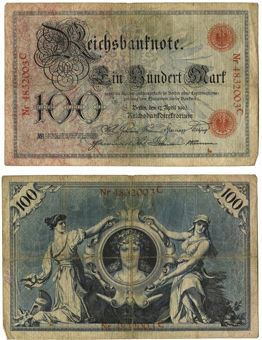 Picture of Germany 100 Marks 1903 P22 Abt F