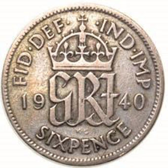 Picture of George VI, Complete Sixpence Collection 1937-46