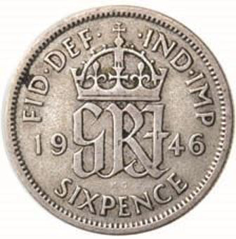 Picture of George VI, Complete Sixpence Collection 1937-46