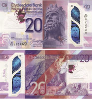 Picture of Clydesdale £20 Robert the Bruce Polymer P-New Unc