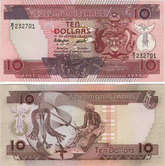 Picture of Solomon Islands 10 Dollars 1986 P15 Unc