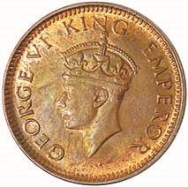 Picture of India, George VI 1939 1/12th Anna Unc