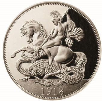 George V_1918_100_Anniversary_of_World_War_Commemorative_in_Steel_rev