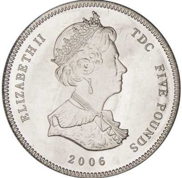 Picture of Tristan da Cunha, £5 80th Birthday of HMQ, 2006 (buy 1 get 1 FREE)