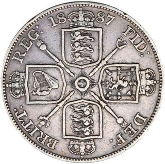 Picture of Victoria, Double Florin Fine