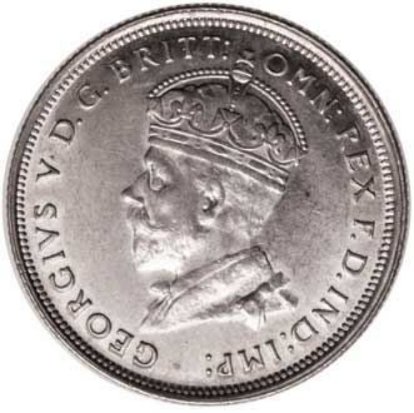 Picture of Australia, 1927 'Canberra' Florin  A.UNC
